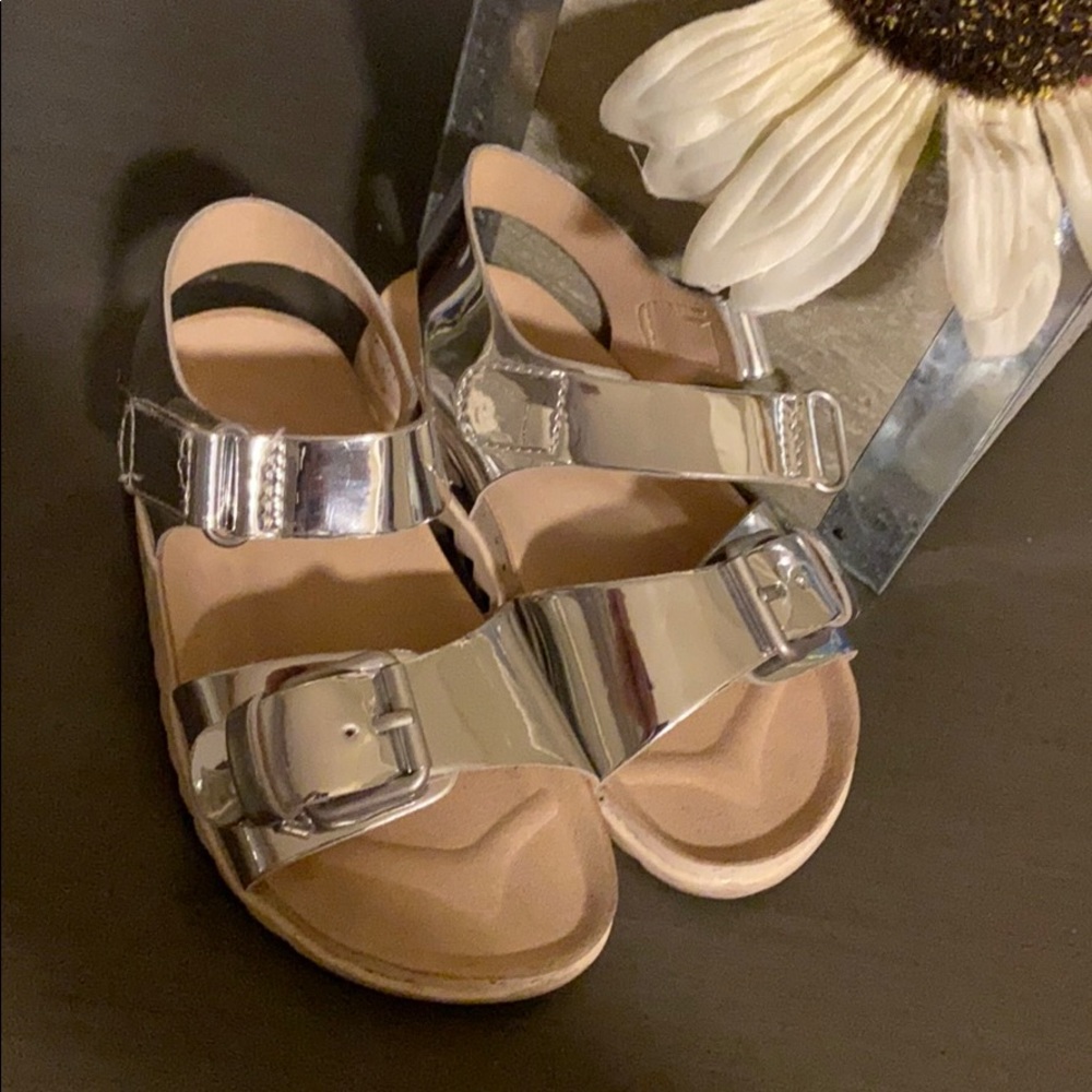 Zara Metallic Sandals